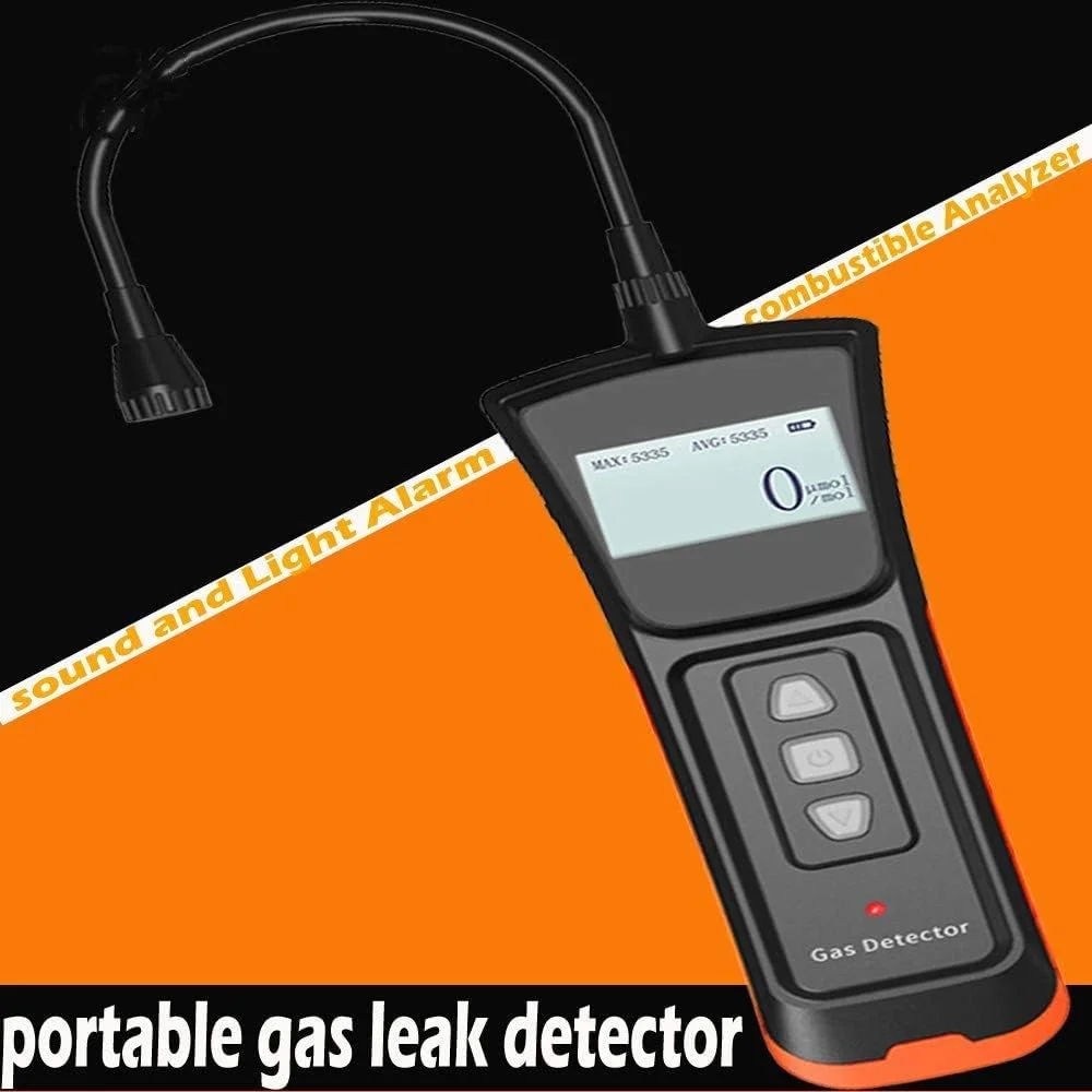 آشکارساز گاز طبیعی JJJ حرفه ای صنعتی و خانگی، آلارم تشخیص نشت گاز قابل حمل