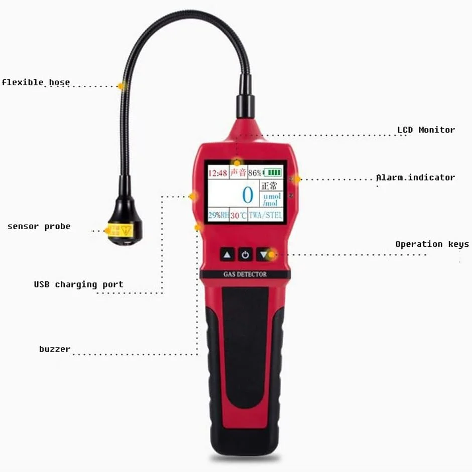 JJJ آشکارساز نشت گاز قابل احتراق قابل حمل، آشکارساز نشت گاز طبیعی، گاز متان، گاز مایع شده، گاز بیوگاز (رنگ: رنگ تصویر) JJJ آشکارساز نشت گاز قابل احتراق قابل حمل، آشکارساز نشت گاز طبیعی، گاز متان، گاز مایع شده، گاز بیوگاز (رنگ: رنگ تصویر)