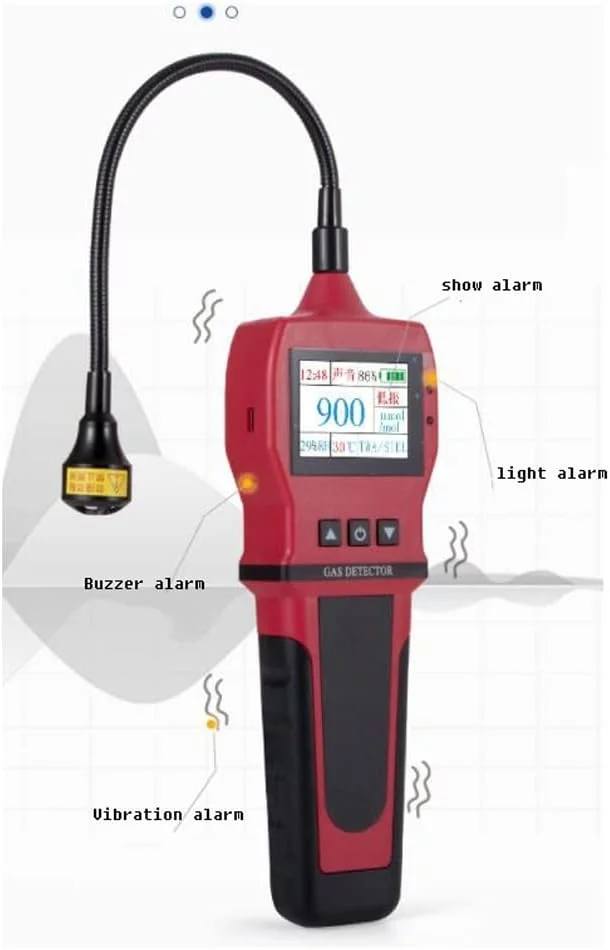 JJJ آشکارساز نشت گاز قابل احتراق قابل حمل، آشکارساز نشت گاز طبیعی، گاز متان، گاز مایع شده، گاز بیوگاز (رنگ: رنگ تصویر) JJJ آشکارساز نشت گاز قابل احتراق قابل حمل، آشکارساز نشت گاز طبیعی، گاز متان، گاز مایع شده، گاز بیوگاز (رنگ: رنگ تصویر)