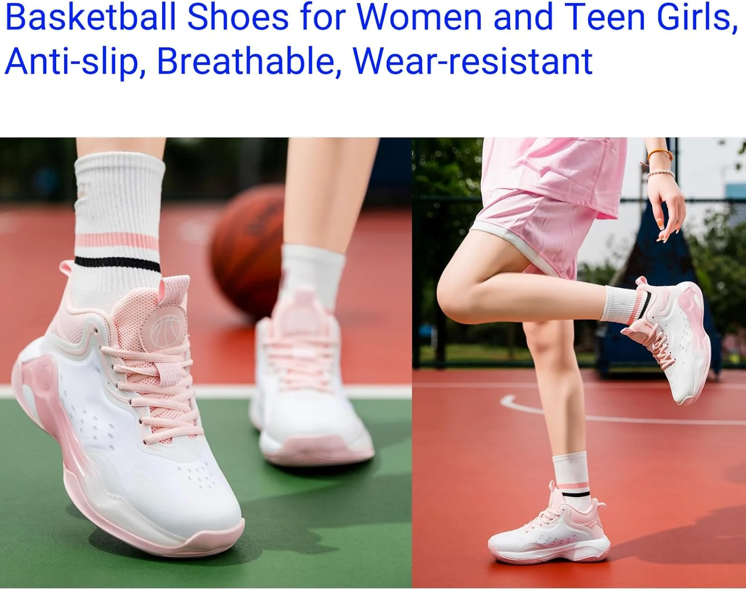 کفش بسکتبال زنانه Beita، کتانی های مد روز، کفش های ورزشی ضد لغزش و تنفسی کفش بسکتبال زنانه Beita، کتانی های مد روز، کفش های ورزشی ضد لغزش و تنفسی