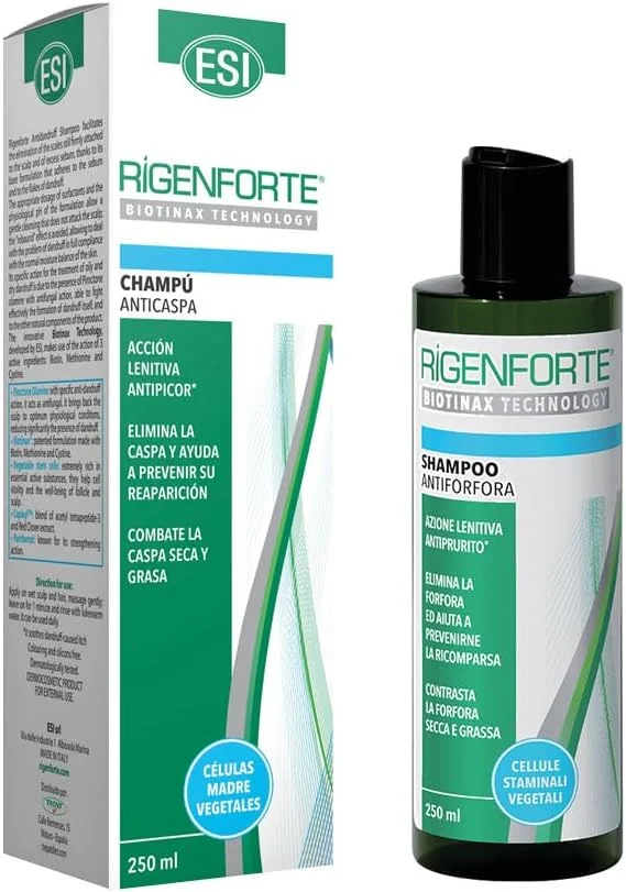 شامپو ضد شوره ریجنفورت ESI مناسب موهای خشک و چرب | برای درمان شوره خشک و چرب | با عملکرد ضد قارچی و سایر مواد طبیعی | 200 میلی لیتر