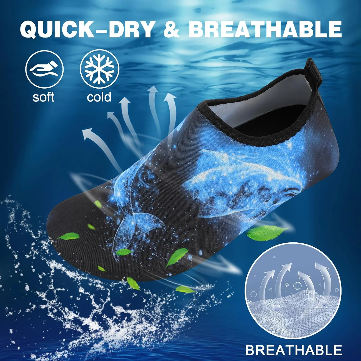 کفش آبی زنانه مردانه جوراب آبی شنا موج سواری ساحل پابرهنه یوگا مسافرت کمپینگ لوازم جانبی قایق ضد لغزش سریع خشک شونده بزرگسال