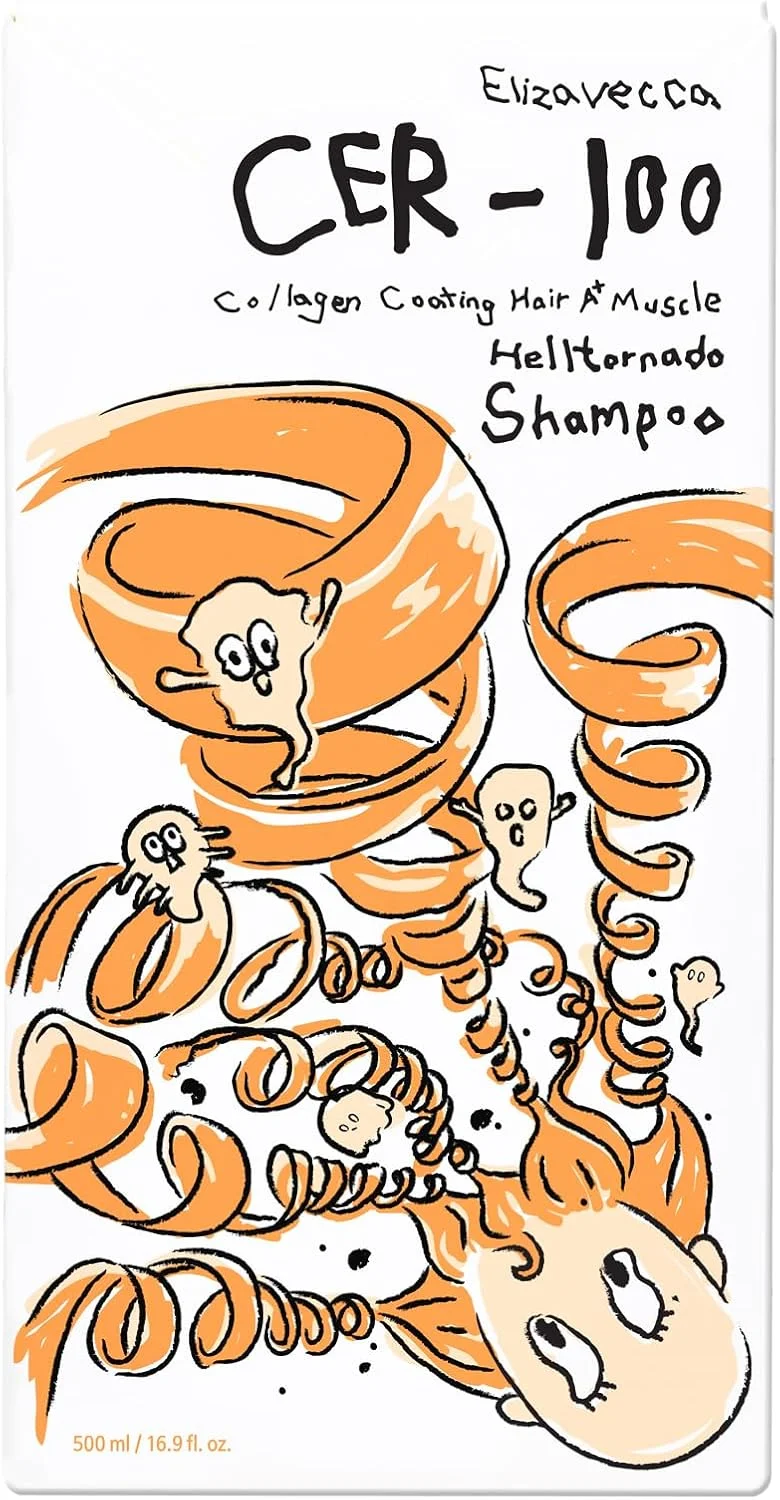 شامپو مو الیزاوکا CER-100 حاوی کلاژن، مناسب موهای چرب، حجم 500 میلی لیتر - شامپو مخصوص موهای چرب | شامپو برای پوست سر چرب | محصول K-Beauty