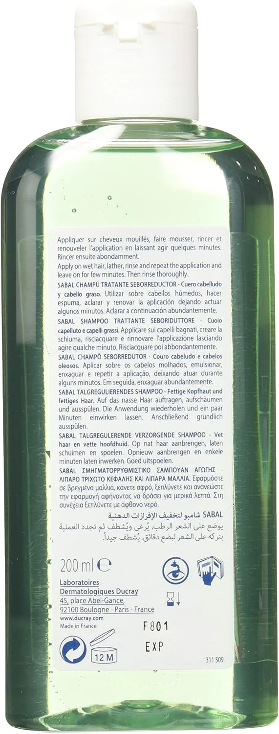 شامپو تنظیم کننده چربی مو دوکری مدل سابال مناسب موهای چرب 200 میلی لیتر شامپو تنظیم کننده چربی مو دوکری مدل سابال مناسب موهای چرب 200 میلی لیتر