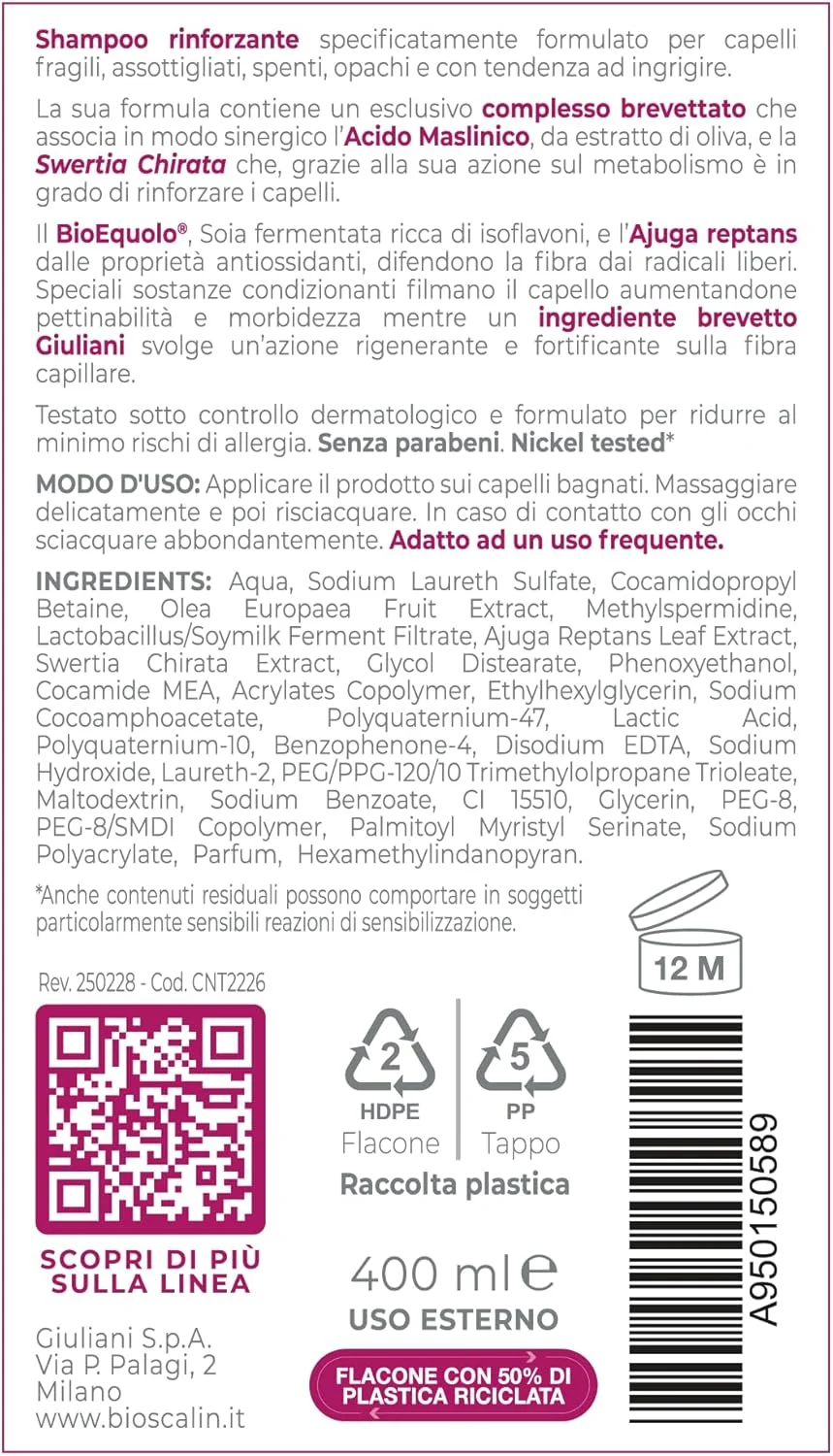 شامپو تقویت کننده بایوسکالین MENOPAUSA، اثر آنتی اکسیدانی، حجم دهنده و درخشان کننده، شامپو زنانه برای موهای حجیم و درخشان، 400 میلی لیتر شامپو تقویت کننده بایوسکالین MENOPAUSA، اثر آنتی اکسیدانی، حجم دهنده و درخشان کننده، شامپو زنانه برای موهای حجیم و درخشان، 400 میلی لیتر