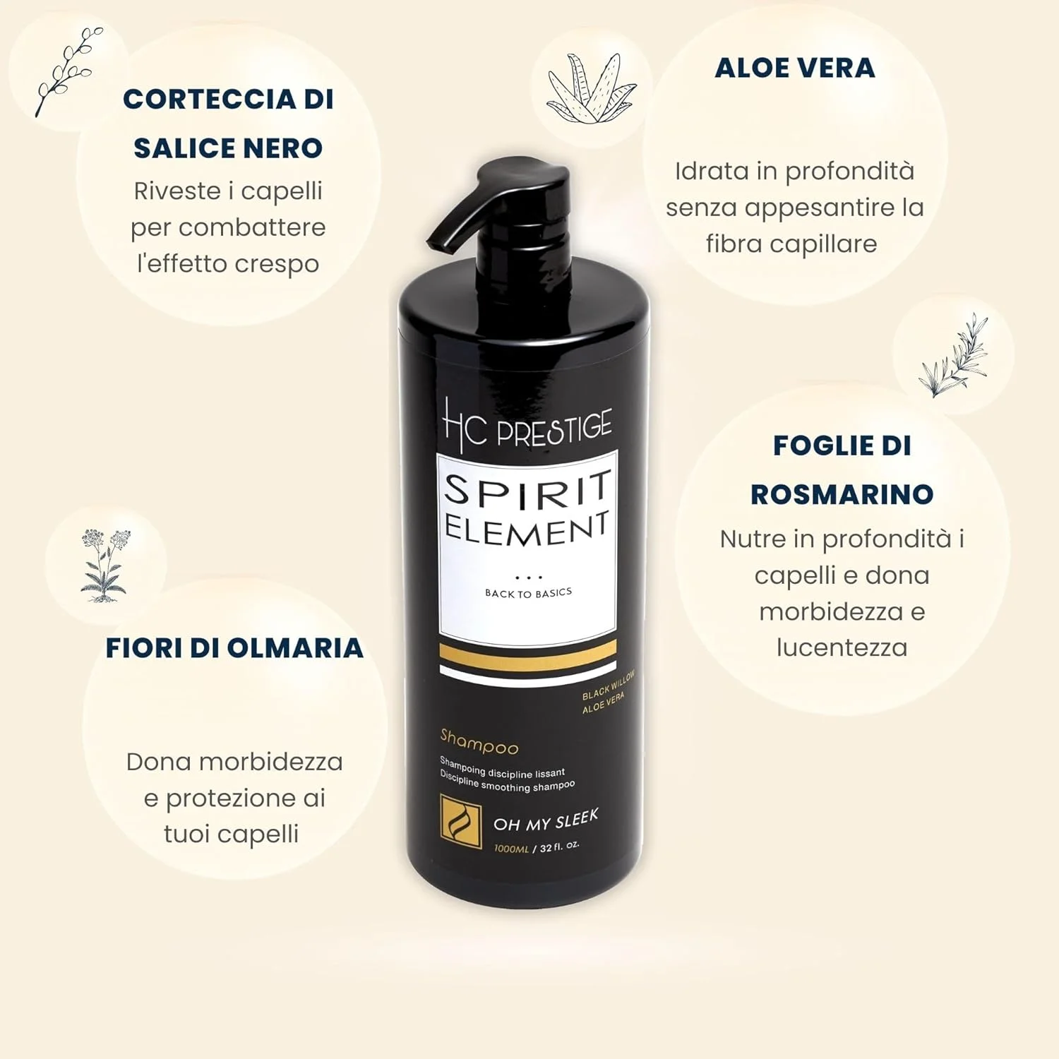 شامپو حرفه ای بدون سولفات HC Prestige - مراقبت طبیعی مو با روغن ماکادمیا و کراتین - ساخت فرانسه - 96% طبیعی (1000 میلی لیتر، شامپو صاف کننده) شامپو حرفه ای بدون سولفات HC Prestige - مراقبت طبیعی مو با روغن ماکادمیا و کراتین - ساخت فرانسه - 96% طبیعی (1000 میلی لیتر، شامپو صاف کننده)