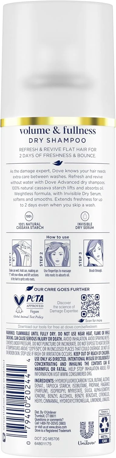 شامپو خشک حجم دهنده و پرپشت کننده مو داو، 2 عدد، برای موهای چرب، برای موهای شاداب، 141 گرم شامپو خشک حجم دهنده و پرپشت کننده مو داو، 2 عدد، برای موهای چرب، برای موهای شاداب، 141 گرم