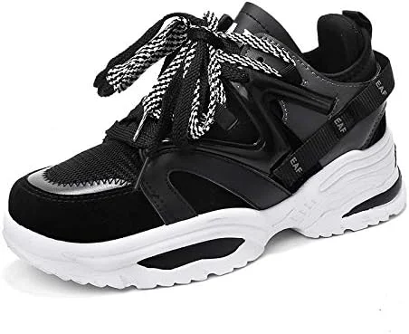 کفشهای ورزشی زنانه افزایش قد AWVP، 6 سانتیمتر، مناسب دویدن، رنگ قرمز و سفید، مناسب ورزش در فضای باز، کفش ورزشی پاشنه بلند با بالشتک (رنگ: مشکی A، سایز کفش: 7.5) کفشهای ورزشی زنانه افزایش قد AWVP، 6 سانتیمتر، مناسب دویدن، رنگ قرمز و سفید، مناسب ورزش در فضای باز، کفش ورزشی پاشنه بلند با بالشتک (رنگ: مشکی A، سایز کفش: 7.5)