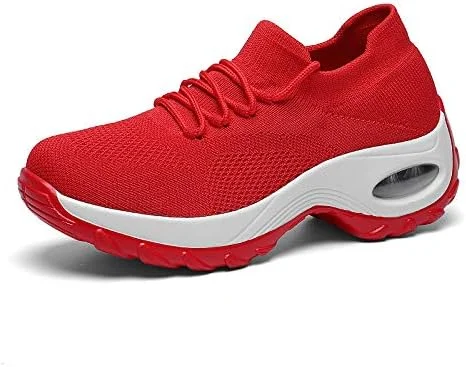 کفشهای دویدن زنانه افزایش قد AWVP، 6 سانتیمتر، قرمز سفید، کفش ورزشی زنانه، کفش ورزشی فضای باز، پاشنه بلند، زیره نرم (رنگ: قرمز E، سایز کفش: 8.5) کفشهای دویدن زنانه افزایش قد AWVP، 6 سانتیمتر، قرمز سفید، کفش ورزشی زنانه، کفش ورزشی فضای باز، پاشنه بلند، زیره نرم (رنگ: قرمز E، سایز کفش: 8.5)