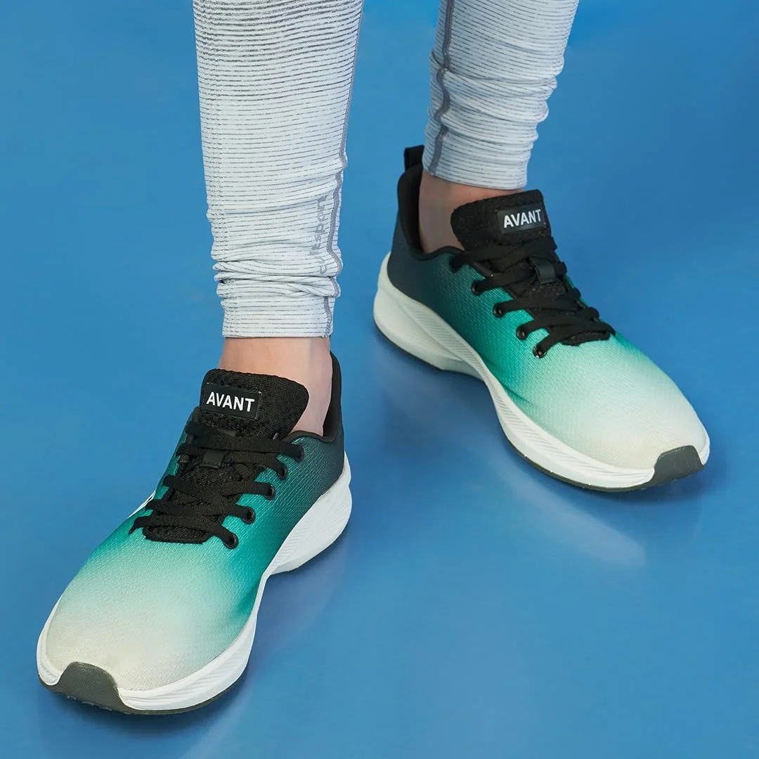 کفش ورزشی زنانه آوانت مدل Solar مناسب فضای باز، زیره TPR با چسبندگی بالا و بند - سبز