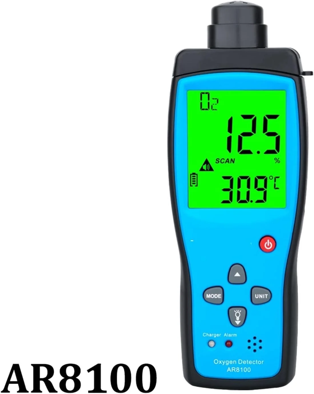 سنسور تشخیص نشت چندگانه گاز JHQWIDD، آنالایزر گاز اکسیژن خودرو، مانیتور اندازه گیری O2 با باتری، آلارم لرزشی صوتی و نوری، دقت و حساسیت بالا، محدوده اندازه گیری 0-25%