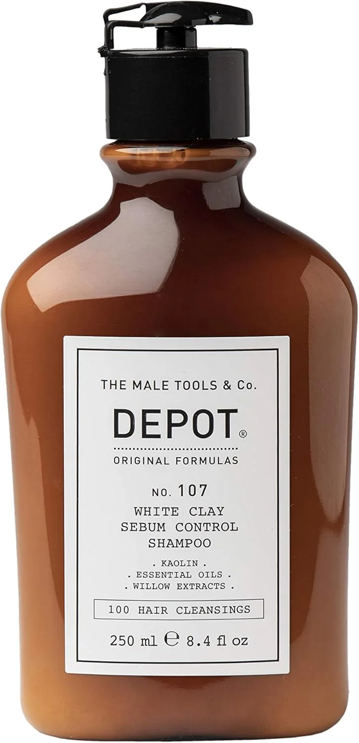 شامپو کنترل کننده چربی سر و مو حاوی خاک رس سفید دپوت 107 حجم 250 میلی لیتر شامپو کنترل کننده چربی سر و مو حاوی خاک رس سفید دپوت 107 حجم 250 میلی لیتر