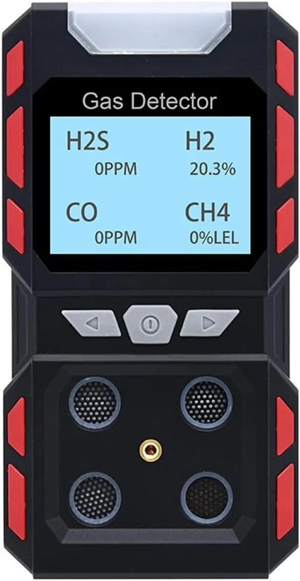 دستگاه تشخیص گاز صنعتی مستقل، آنالایزر چند گازی H2S CO O2 EX، آشکارساز گازهای قابل احتراق، سنسور ایمنی آتش مونوکسید کربن، یادآوری صوتی Zeenyi