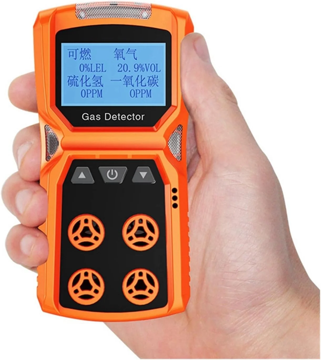 سنسور نشت یاب چندگانه گاز HANZALA، آشکارساز چندگانه گاز، گازسنج O2/H2S/CO/LEL 4 در 1 اکسیژن سولفید هیدروژن مونوکسید کربن آشکارساز نشت گاز قابل احتراق با دقت و حساسیت بالا