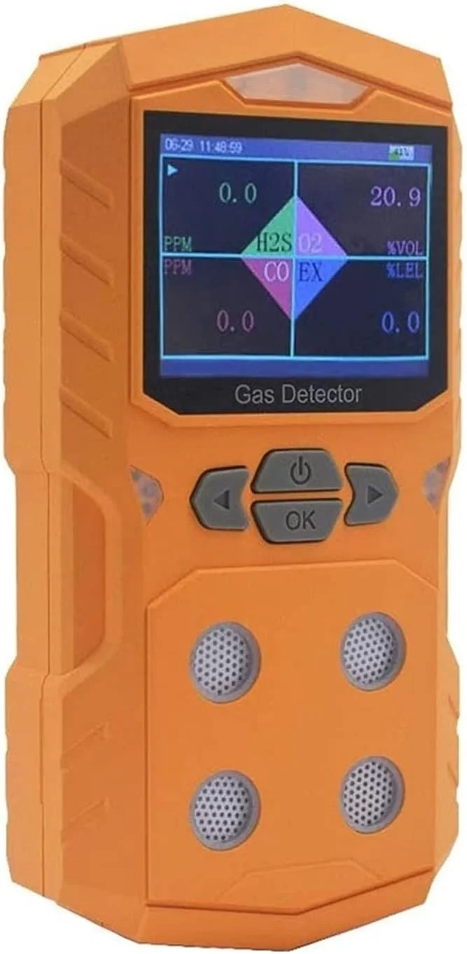 سنسور تشخیص نشت گاز چندگانه هانزالا، آشکارساز گاز 4 در 1، آنالایزر گاز قابل حمل، صفحه نمایش رنگی چندگانه با نمودار، باتری قابل شارژ، آلارم صوتی و نوری، دقت و حساسیت بالا (مشکی) سنسور تشخیص نشت گاز چندگانه هانزالا، آشکارساز گاز 4 در 1، آنالایزر گاز قابل حمل، صفحه نمایش رنگی چندگانه با نمودار، باتری قابل شارژ، آلارم صوتی و نوری، دقت و حساسیت بالا (مشکی)