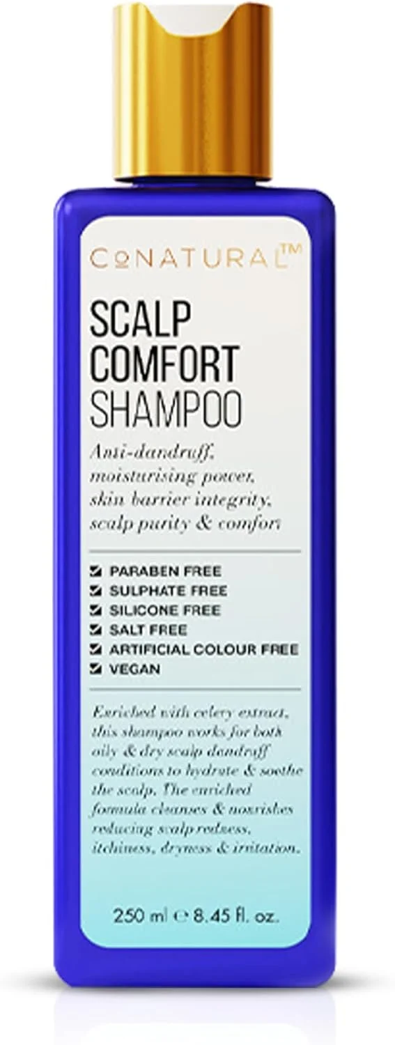 شامپو ضد شوره سر کاننچرال مدل Scalp Comfort حجم 250 میلی لیتر | بدون سولفات، شامپو موی وگان با عصاره دانه کرفس | آبرسانی عمیق و محافظت از پوست سر برای پوست سر چرب و خشک شامپو ضد شوره سر کاننچرال مدل Scalp Comfort حجم 250 میلی لیتر | بدون سولفات، شامپو موی وگان با عصاره دانه کرفس | آبرسانی عمیق و محافظت از پوست سر برای پوست سر چرب و خشک