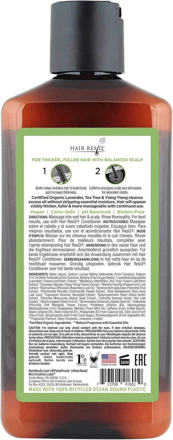 شامپو ضخیم کننده و کنترل کننده چربی مو پتال فرش Hair ResQ مناسب موهای به طور محسوسی نازک شامپو ضخیم کننده و کنترل کننده چربی مو پتال فرش Hair ResQ مناسب موهای به طور محسوسی نازک