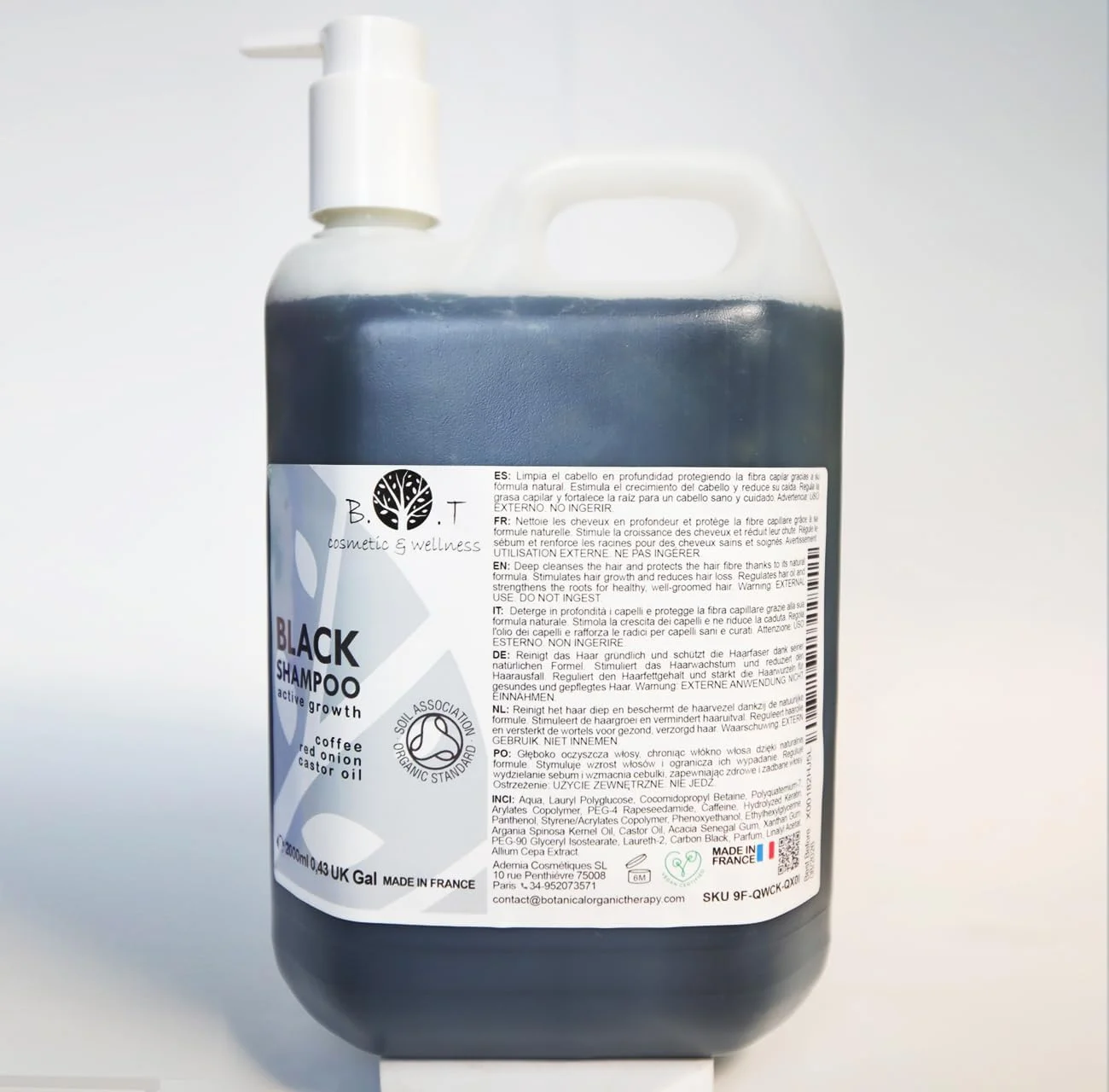 شامپو پیاز، کافئین و کرچک برای موهای چرب، محرک پوست سر، تقویت کننده، ضد ریزش مو و شوره سر، بدون پارابن و سولفات، 2000 میلی لیتر شامپو پیاز، کافئین و کرچک برای موهای چرب، محرک پوست سر، تقویت کننده، ضد ریزش مو و شوره سر، بدون پارابن و سولفات، 2000 میلی لیتر