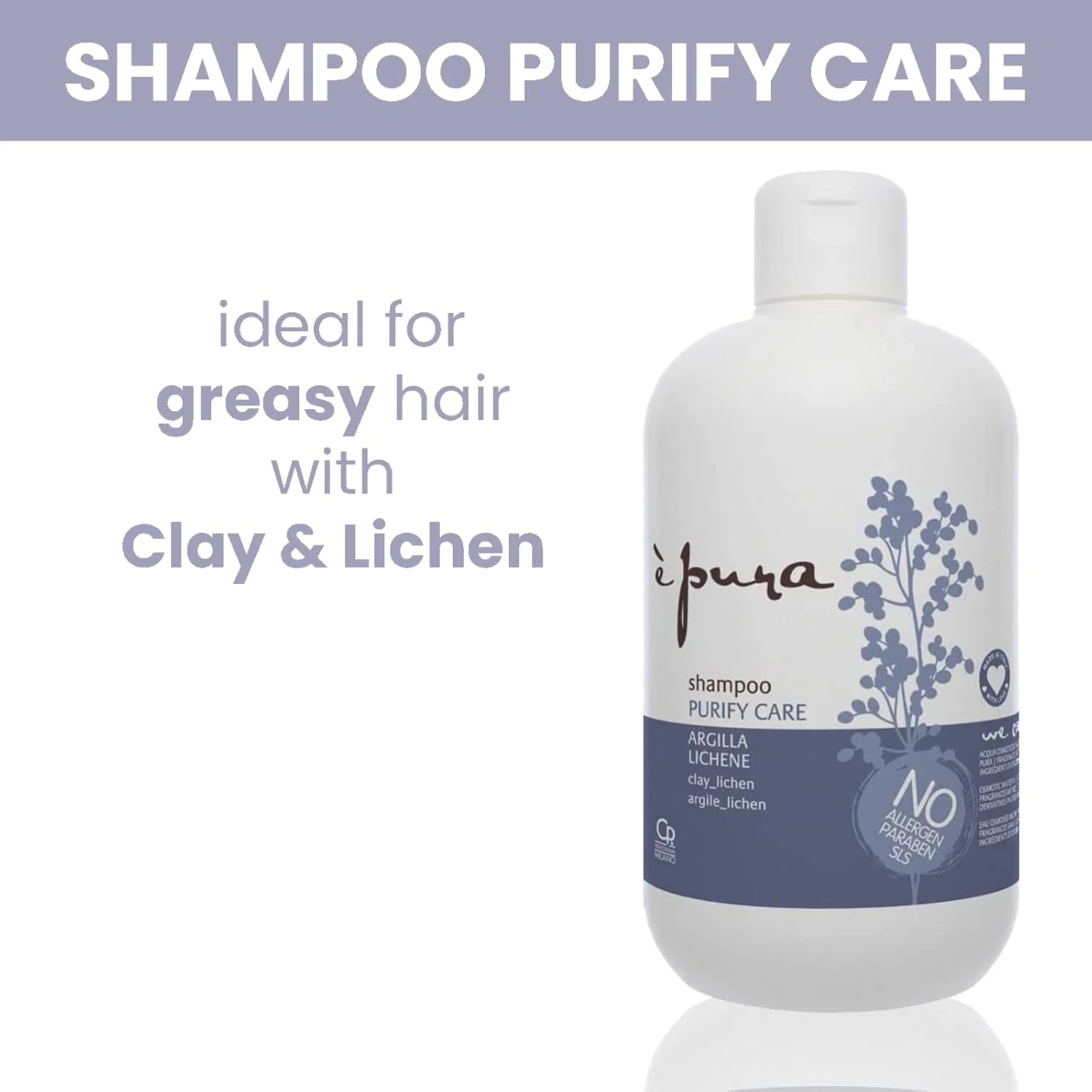 شامپو مراقبتی پاک کننده Capello Point è Pura - درمان موهای چرب و دارای سبوم بیش از حد - حاوی خاک رس و لایت - 500 میلی لیتر شامپو مراقبتی پاک کننده Capello Point è Pura - درمان موهای چرب و دارای سبوم بیش از حد - حاوی خاک رس و لایت - 500 میلی لیتر