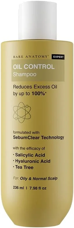 شامپو کنترل چربی Bare Anatomy | بدون سولفات و پارابن | مناسب برای پوست سر چرب و موهای خشک | برای خانم ها و آقایان | 236 میلی لیتر شامپو کنترل چربی Bare Anatomy | بدون سولفات و پارابن | مناسب برای پوست سر چرب و موهای خشک | برای خانم ها و آقایان | 236 میلی لیتر
