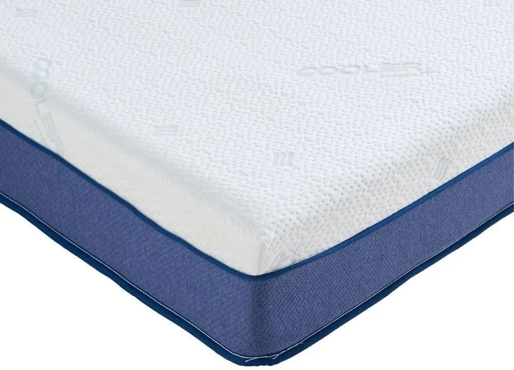 تشک فنری پاکتی مموری فوم ویسکو ژل دار آی کول پرو هوم باکس - 120X200X25 سانتی متر سفید-آبی