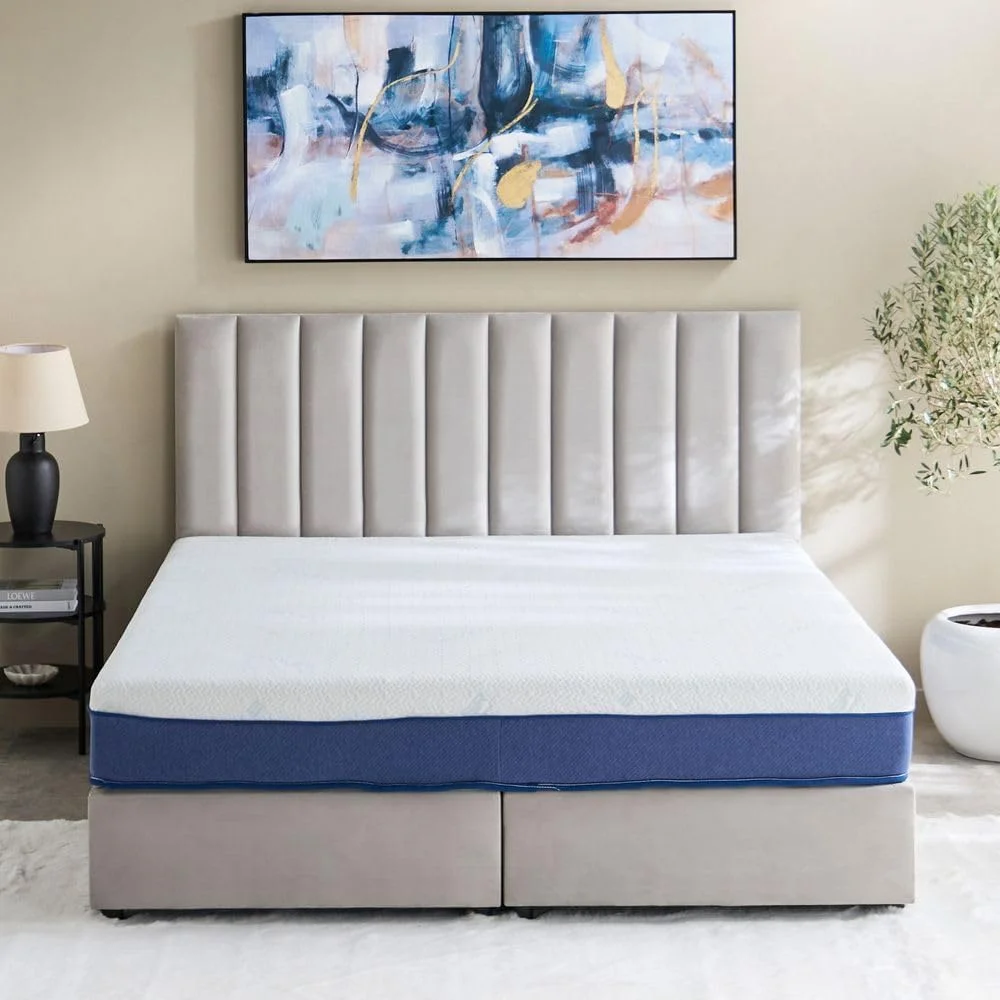 تشک طبی فنری پاکتی کینگ مموری فوم ویسکو ژل دار Home Box Icool Gel Pro - ابعاد 180X200X25 سانتی متر - سفید-آبی تشک طبی فنری پاکتی کینگ مموری فوم ویسکو ژل دار Home Box Icool Gel Pro - ابعاد 180X200X25 سانتی متر - سفید-آبی