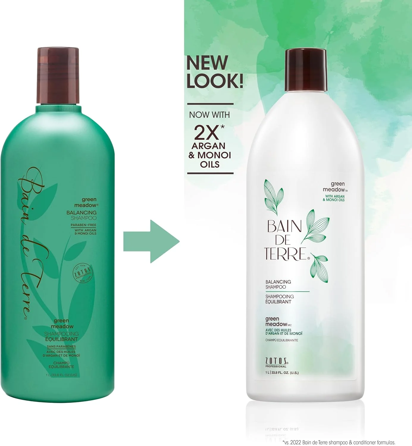 شامپو متعادل کننده باین دو تر | چمنزار سبز | موهای معمولی تا چرب | روغن آرگان و مونوی | بدون پارابن | 1000 میلی لیتر شامپو متعادل کننده باین دو تر | چمنزار سبز | موهای معمولی تا چرب | روغن آرگان و مونوی | بدون پارابن | 1000 میلی لیتر