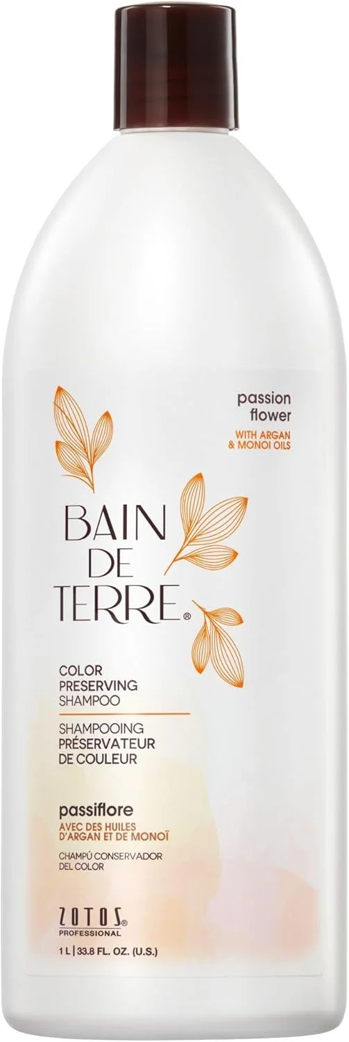 شامپو محافظ رنگ مو Bain de Terre با عصاره گل Passion Flower مناسب برای بانوان و آقایان - شامپو ۹۹۸ میلی لیتری شامپو محافظ رنگ مو Bain de Terre با عصاره گل Passion Flower مناسب برای بانوان و آقایان - شامپو ۹۹۸ میلی لیتری