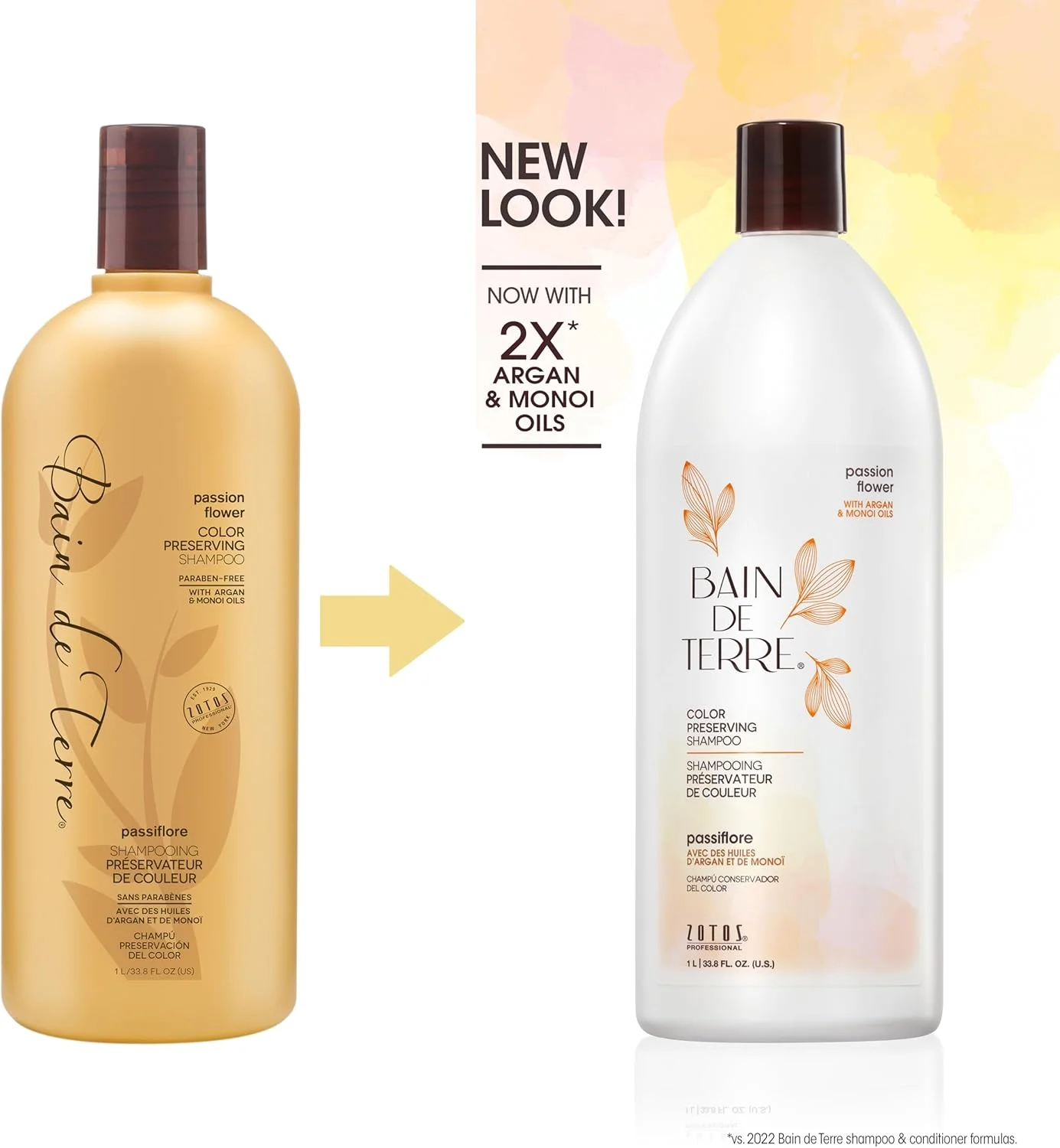 شامپو محافظ رنگ مو Bain de Terre با عصاره گل Passion Flower مناسب برای بانوان و آقایان - شامپو ۹۹۸ میلی لیتری شامپو محافظ رنگ مو Bain de Terre با عصاره گل Passion Flower مناسب برای بانوان و آقایان - شامپو ۹۹۸ میلی لیتری