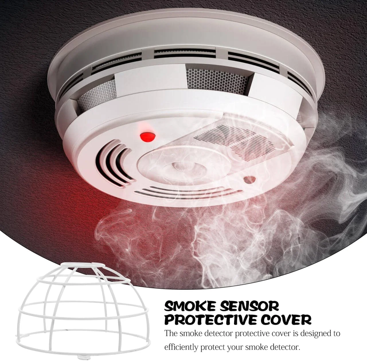 محافظ دتکتور OKUMEYR، محافظ سپر برای آلارم ها، نصب آسان، طراحی قابل حمل، محافظ دتکتور برای پخت و پز و استفاده خانگی محافظ دتکتور OKUMEYR، محافظ سپر برای آلارم ها، نصب آسان، طراحی قابل حمل، محافظ دتکتور برای پخت و پز و استفاده خانگی