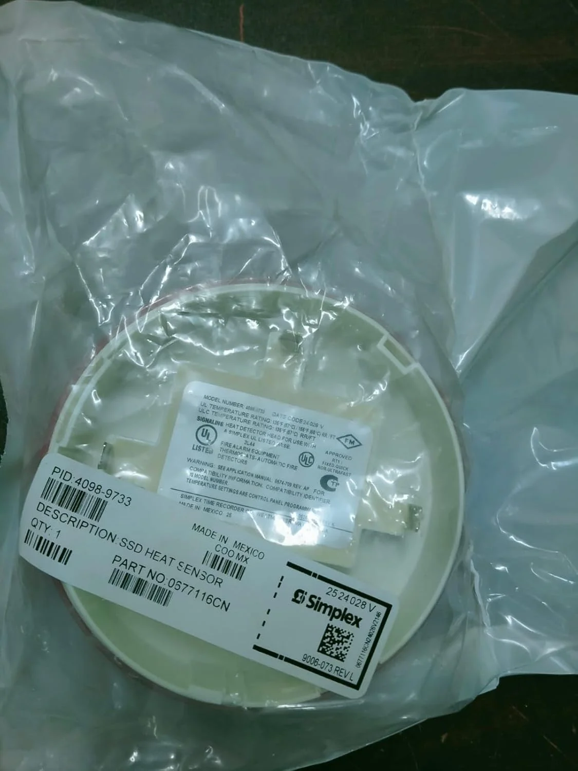 دتکتور حرارتی سیمپلکس 4098-9733