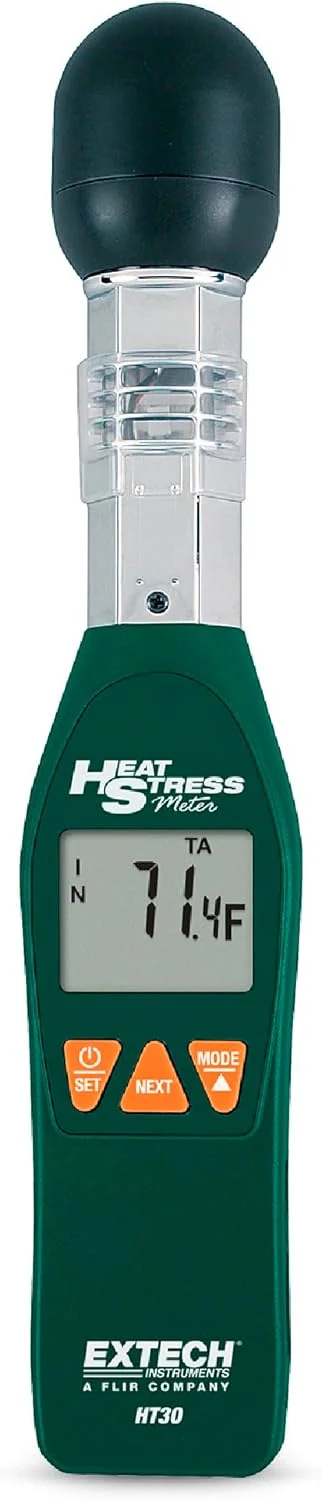 دماسنج استرس حرارتی WBGT اکستچ HT30، مشکی دماسنج استرس حرارتی WBGT اکستچ HT30، مشکی