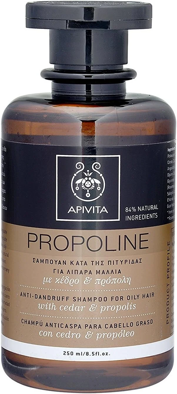 شامپو ضد شوره موهای چرب APIVITA حاوی سدر و پروپولیس 250 میلی لیتر