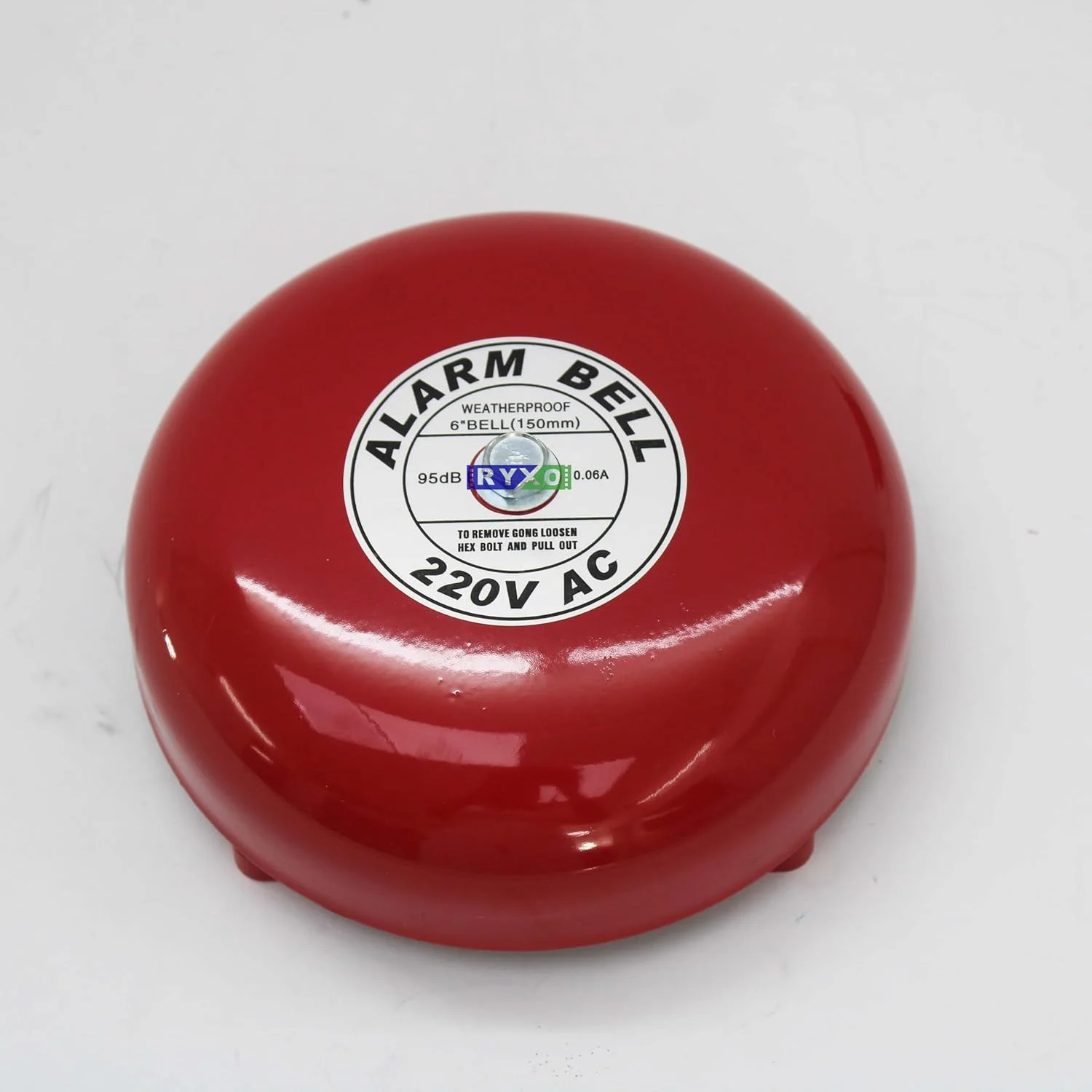 آژیر اعلام حریق | 220 ولت AC | قطر 6 اینچ / 150 میلی متر | 95 دسی بل | 0.06 آمپر | قرمز | جنس فولاد کربنی | پایه آلومینیومی | نصب دیواری | ایمنی RYXO | CLEARWAY آژیر اعلام حریق | 220 ولت AC | قطر 6 اینچ / 150 میلی متر | 95 دسی بل | 0.06 آمپر | قرمز | جنس فولاد کربنی | پایه آلومینیومی | نصب دیواری | ایمنی RYXO | CLEARWAY