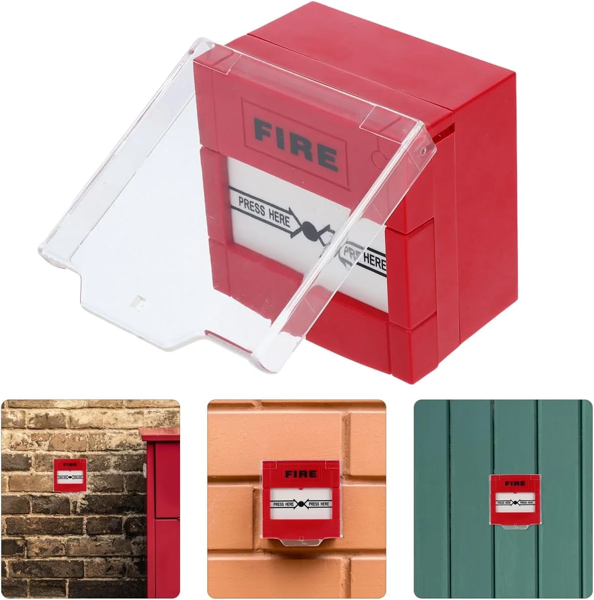 دکمه آلارم آتش نشانی NUOBESTY، کلید دستی پاسخ سریع تماس اضطراری ضد آب برای ایمنی