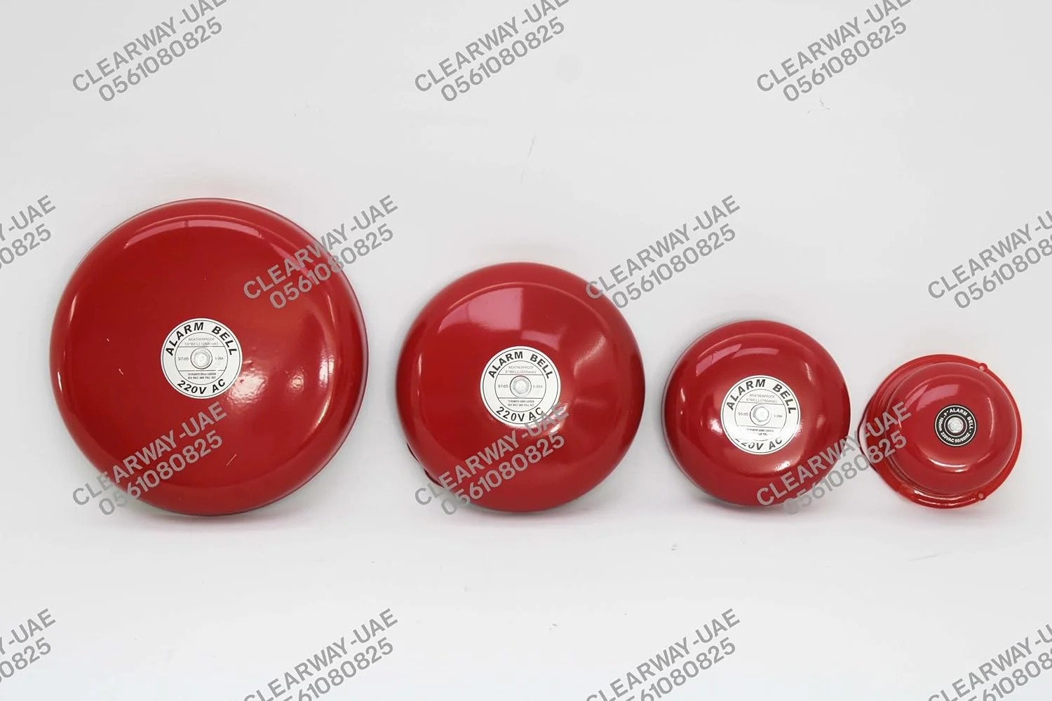 آژیر اعلام حریق | 220 ولت AC | قطر 6 اینچ / 150 میلی متر | 95 دسی بل | 0.06 آمپر | قرمز | جنس فولاد کربنی | پایه آلومینیومی | نصب دیواری | ایمنی RYXO | CLEARWAY آژیر اعلام حریق | 220 ولت AC | قطر 6 اینچ / 150 میلی متر | 95 دسی بل | 0.06 آمپر | قرمز | جنس فولاد کربنی | پایه آلومینیومی | نصب دیواری | ایمنی RYXO | CLEARWAY