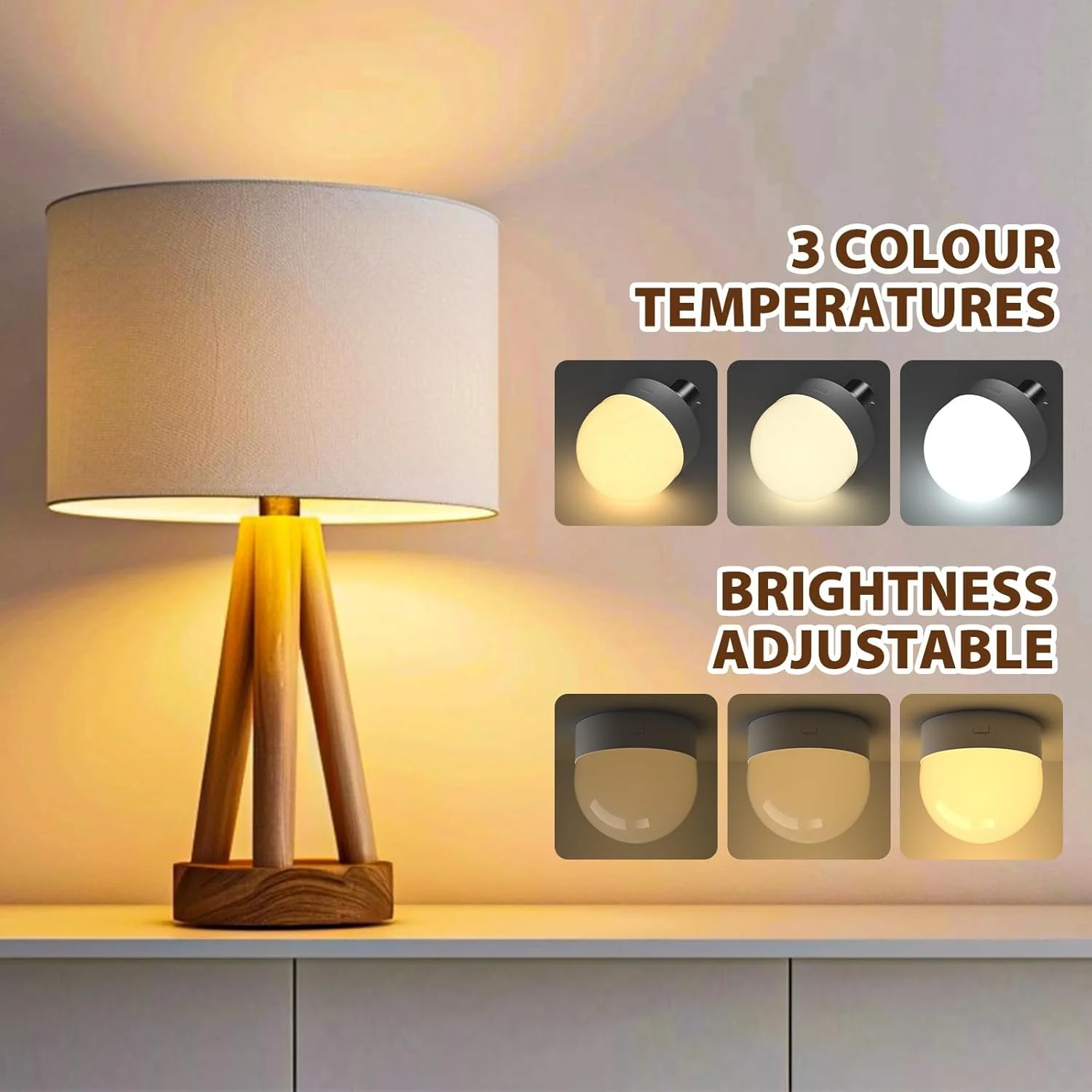 لامپ های شارژی، کنترل از راه دور، معادل 40 وات، 300 لومن، شارژ جداشدنی B22، 3 تایمر، 5 دیمر، چراغ LED اضطراری، باتری خور برای مکان های بدون پریز لامپ های شارژی، کنترل از راه دور، معادل 40 وات، 300 لومن، شارژ جداشدنی B22، 3 تایمر، 5 دیمر، چراغ LED اضطراری، باتری خور برای مکان های بدون پریز