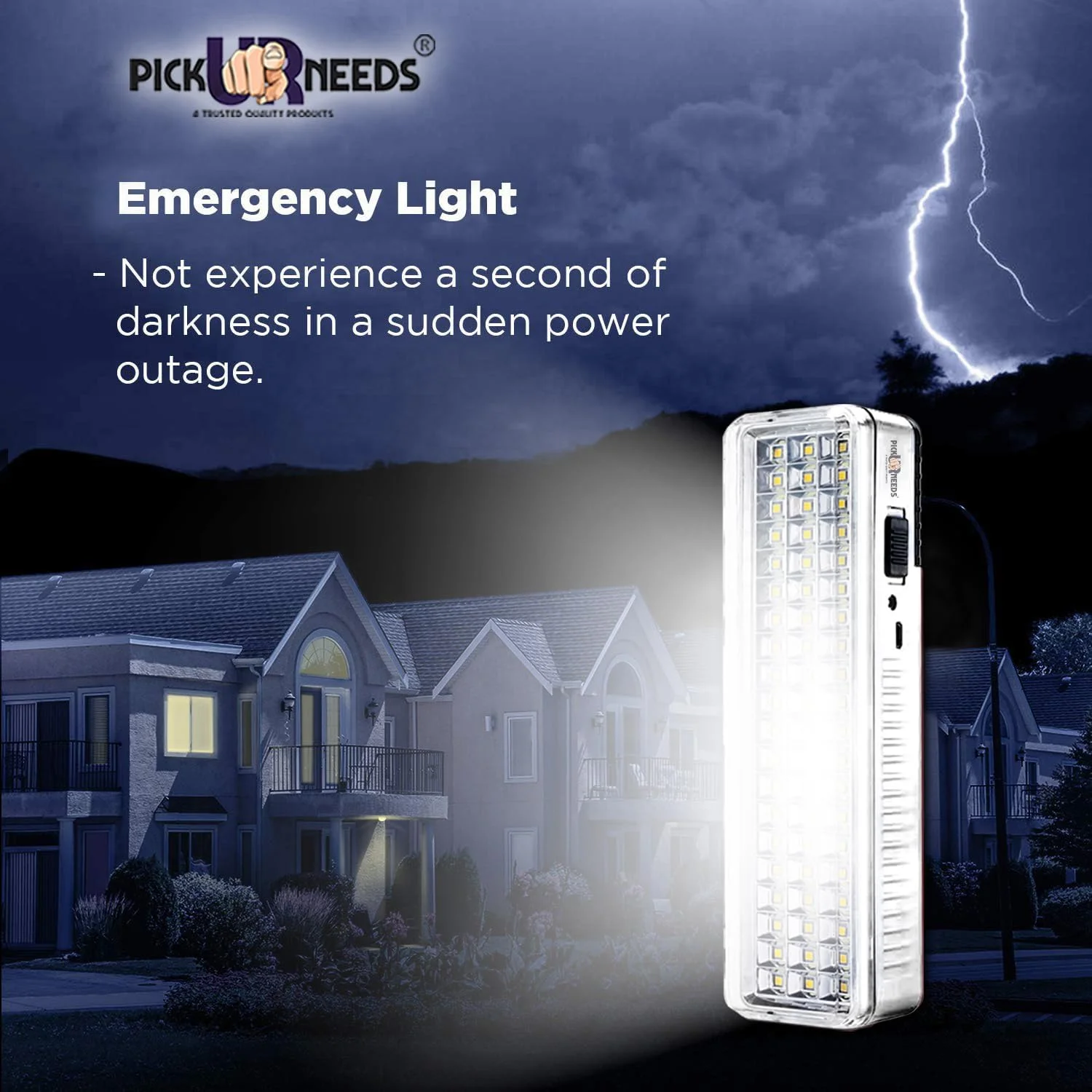 چراغ اضطراری خورشیدی قابل شارژ Pick Ur Needs برای منزل با 42 ال ای دی پرنور، چراغ فانوسی ایستاده