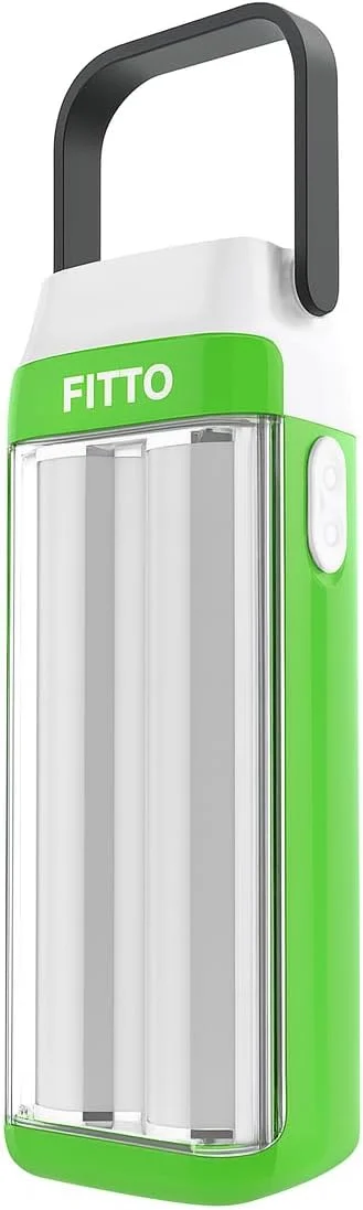 چراغ اضطراری قابل حمل و قدرتمند Fitto، فانوس اضطراری قابل شارژ، مناسب برای فضای باز (کوچک)
