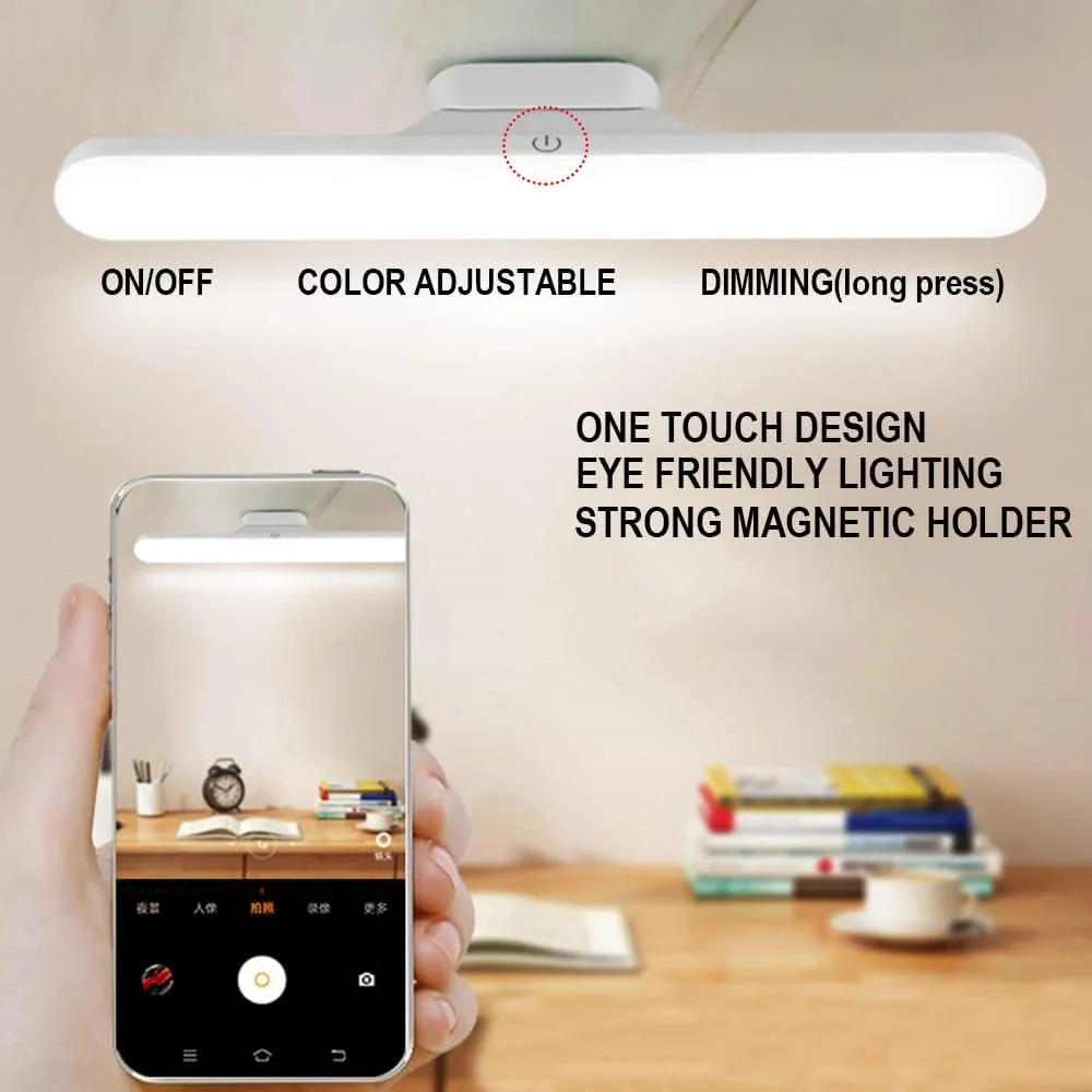 نوار چراغ LED، پایه مغناطیسی و نوار لامپ قابل شارژ USB، قابل حمل برای آرایش، خودرو، کابینت، مطالعه در اتاق خواب و موارد اضطراری نوار چراغ LED، پایه مغناطیسی و نوار لامپ قابل شارژ USB، قابل حمل برای آرایش، خودرو، کابینت، مطالعه در اتاق خواب و موارد اضطراری