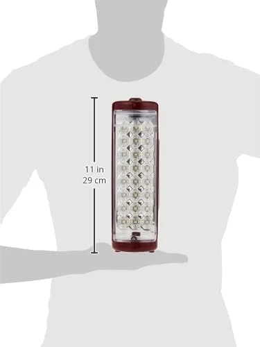 چراغ اضطراری ال ای دی شارژی 24 تکه اولسن مارک با چراغ قوه، مارون/مشکی