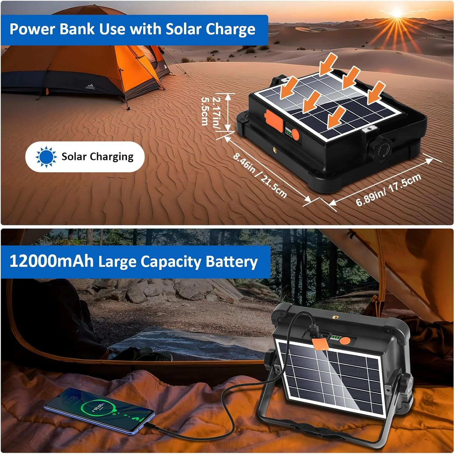 چراغ کار شارژی 100 وات Masmejor، چراغ کار LED خورشیدی قابل حمل 12000 میلی آمپر ساعت 10000 لومن با روشنایی بدون پله، چراغ کف LED قابل شارژ با باتری برای روشنایی اضطراری در زمان قطع برق چراغ کار شارژی 100 وات Masmejor، چراغ کار LED خورشیدی قابل حمل 12000 میلی آمپر ساعت 10000 لومن با روشنایی بدون پله، چراغ کف LED قابل شارژ با باتری برای روشنایی اضطراری در زمان قطع برق