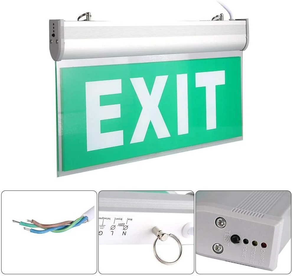 منبع نور LED با روشنایی بالا ساخته شده با تابلوی اکریلیک، علامت خروج نورپردازی، خروج اضطراری LED، چراغ نشانگر ایمنی برای سوپرمارکت ها و مراکز آموزشی منبع نور LED با روشنایی بالا ساخته شده با تابلوی اکریلیک، علامت خروج نورپردازی، خروج اضطراری LED، چراغ نشانگر ایمنی برای سوپرمارکت ها و مراکز آموزشی