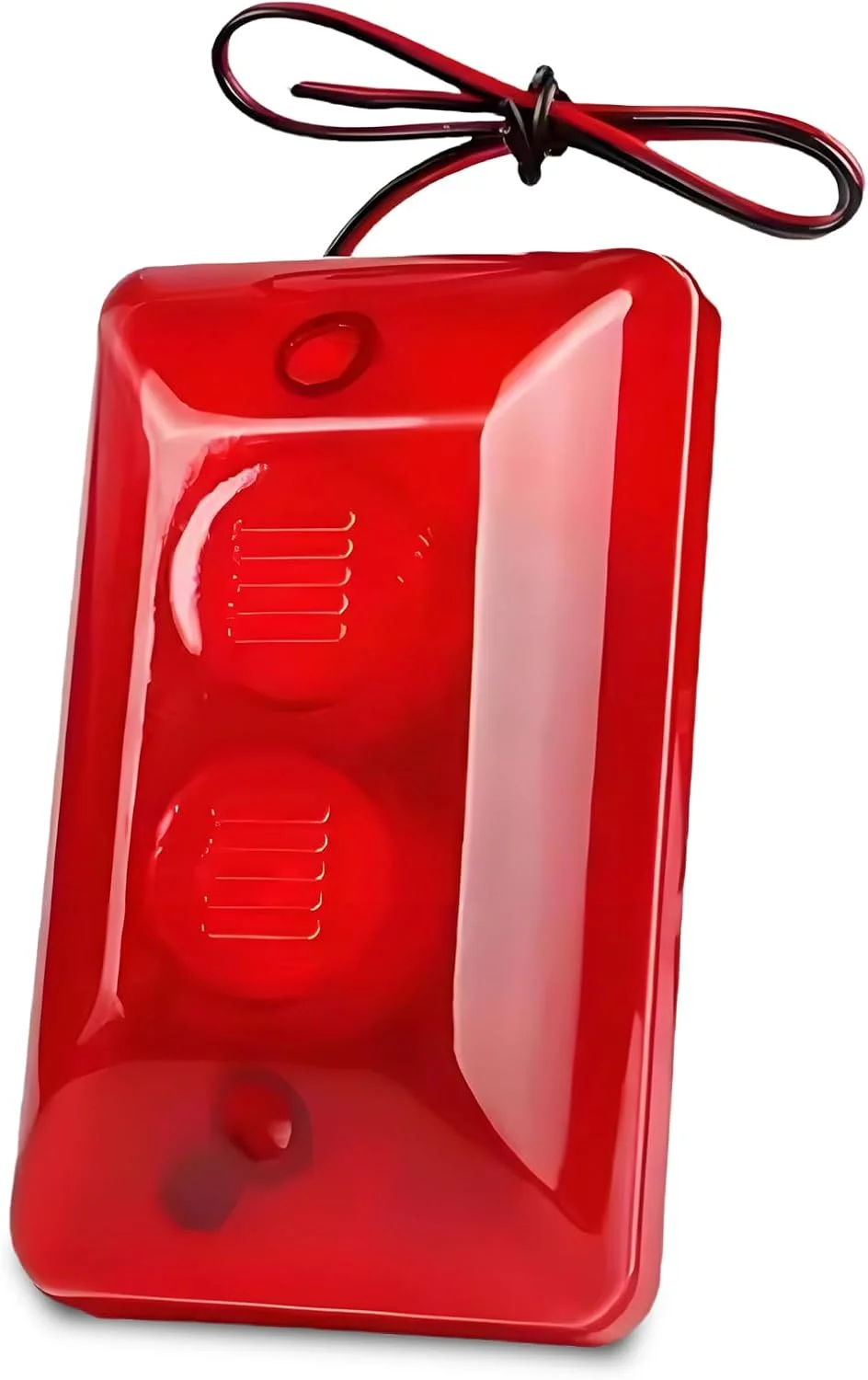 آژیر فلاشر سیمی 12 ولت 15 وات Dioche، سیستم آلارم صوتی و نوری، آژیر فلاشر چراغ قرمز 120dB برای امنیت خانه