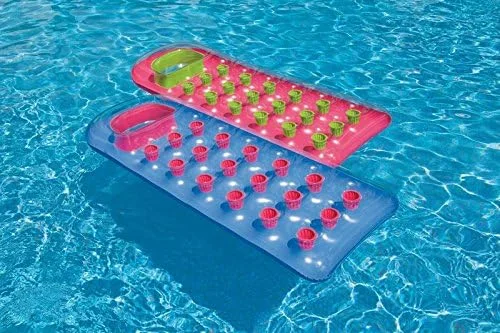 تشک بادی آفتاب گیر اینتکس 18 محفظه - تشک بادی - 188 X 71 سانتی متر - رنگ های متنوع