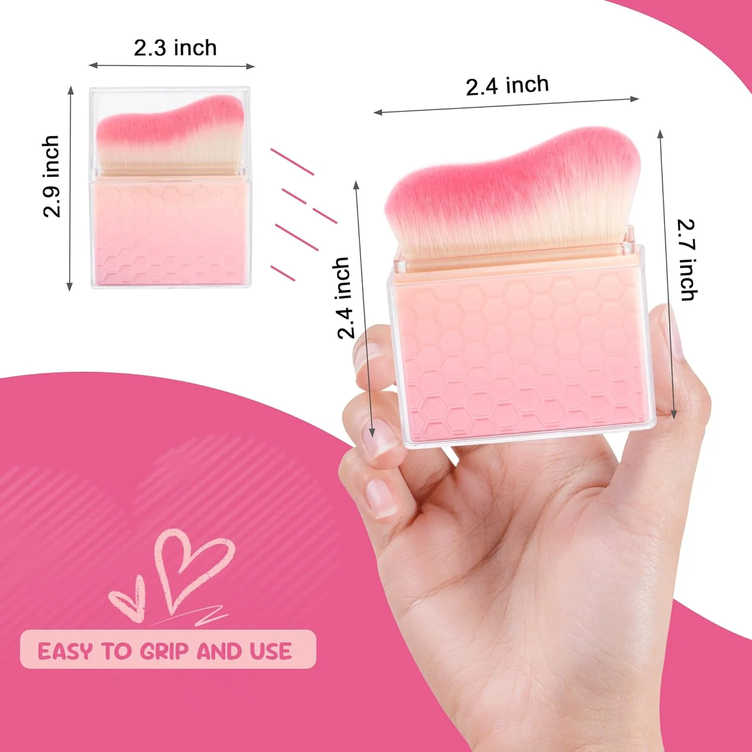 براش آرایشی بدن Blend & Blur برای استفاده از ضد آفتاب، برنزه کننده، براش کابوکی برای استفاده با درب جمع شونده، سایز مسافرتی (صورتی-قرمز -1) براش آرایشی بدن Blend & Blur برای استفاده از ضد آفتاب، برنزه کننده، براش کابوکی برای استفاده با درب جمع شونده، سایز مسافرتی (صورتی-قرمز -1)