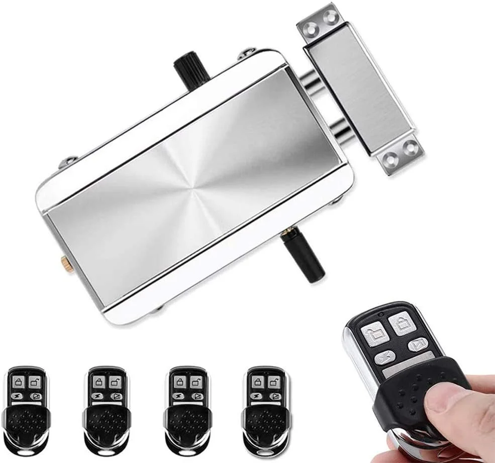 قفل درب الکترونیکی Deadbolt هوناتیج، سیستم کنترل دسترسی Deadbolt هوشمند بی سیم ضد سرقت برای امنیت خانه، بدون کلید، به همراه 4 ریموت کنترل