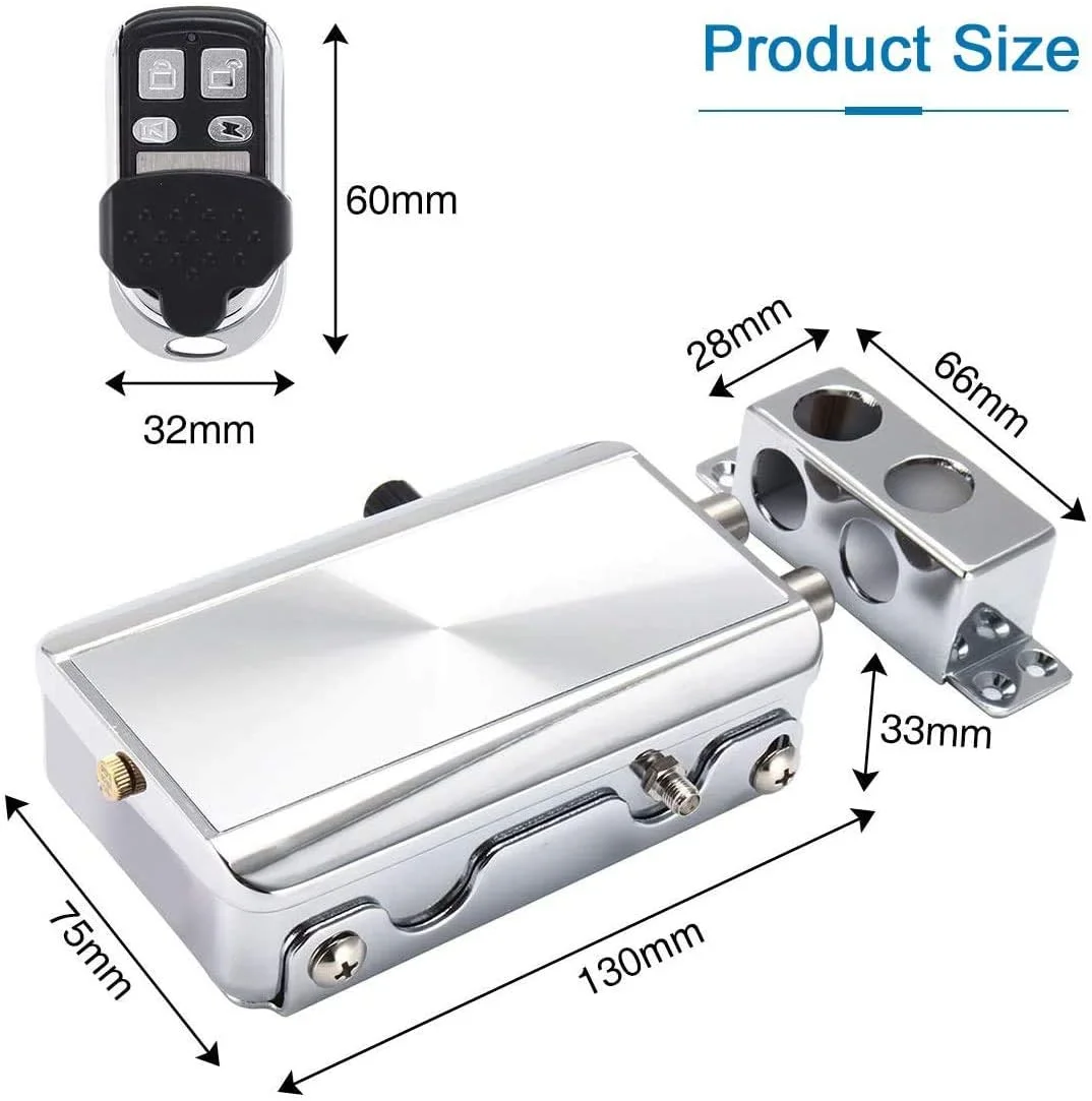 قفل درب الکترونیکی Deadbolt هوناتیج، سیستم کنترل دسترسی Deadbolt هوشمند بی سیم ضد سرقت برای امنیت خانه، بدون کلید، به همراه 4 ریموت کنترل