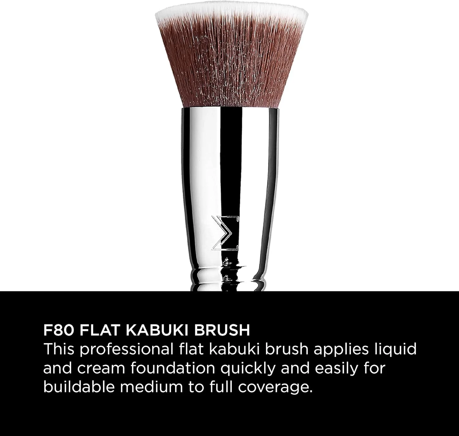 براش سیگما بیوتی F80 - Flat Kabuki™. براش های آرایشی حرفه ای صورت و چشم، بدون تست حیوانی و وگان، الیاف مصنوعی ضد آب و نرم براش سیگما بیوتی F80 - Flat Kabuki™. براش های آرایشی حرفه ای صورت و چشم، بدون تست حیوانی و وگان، الیاف مصنوعی ضد آب و نرم