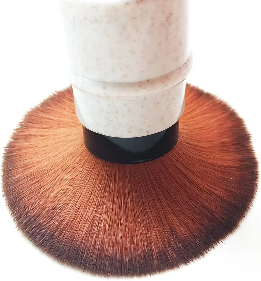 RN BEAUTY براش کابوکی جمع شونده، براش پودر، براش کرم پودر، براش رژگونه، براش برنزر، براش ترکیب کننده صورت، براش کانسیلر، براش آرایشی قابل حمل با پوشش